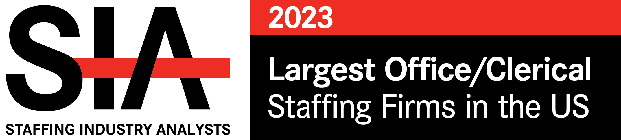 Staffing Industry Analysts Largest Office/Clerical Staffing Firms in U.S. Logo