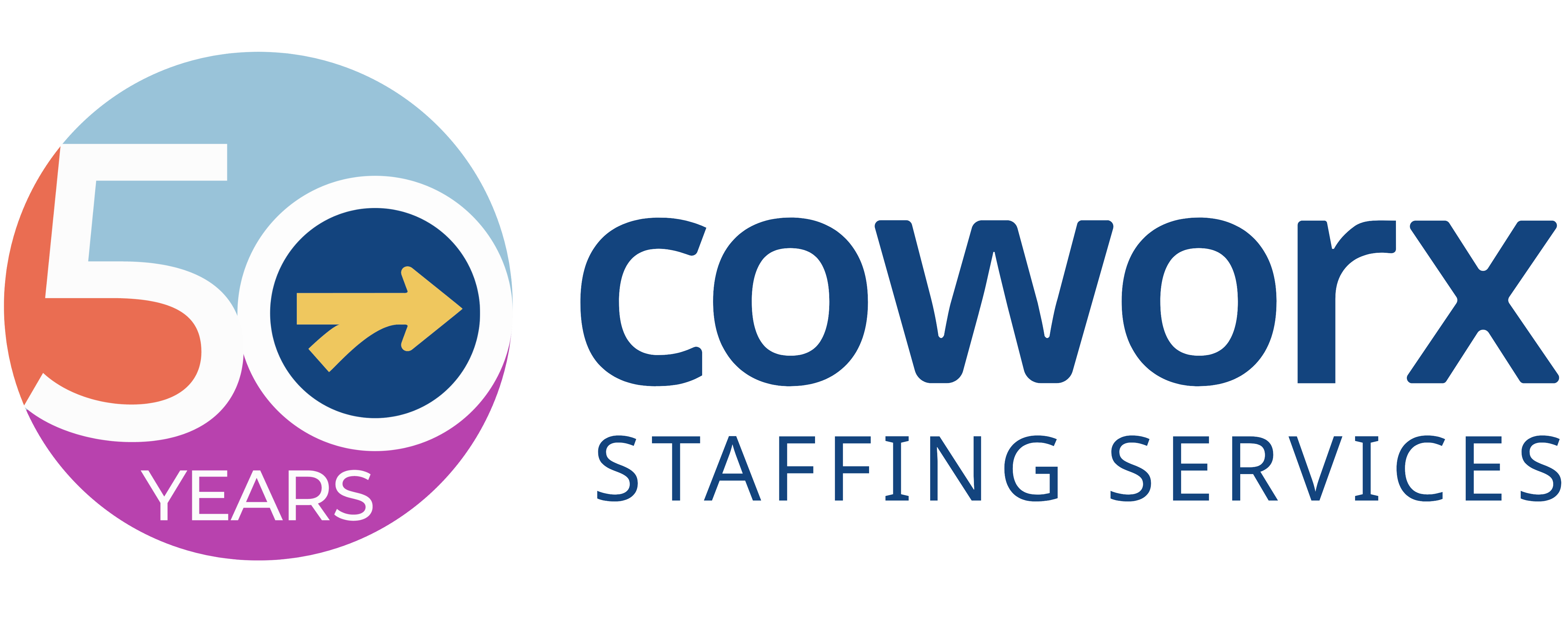 CoWorx Staffing Services Logo - 50 years